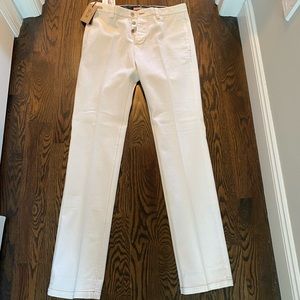 Brand new white cotton pants